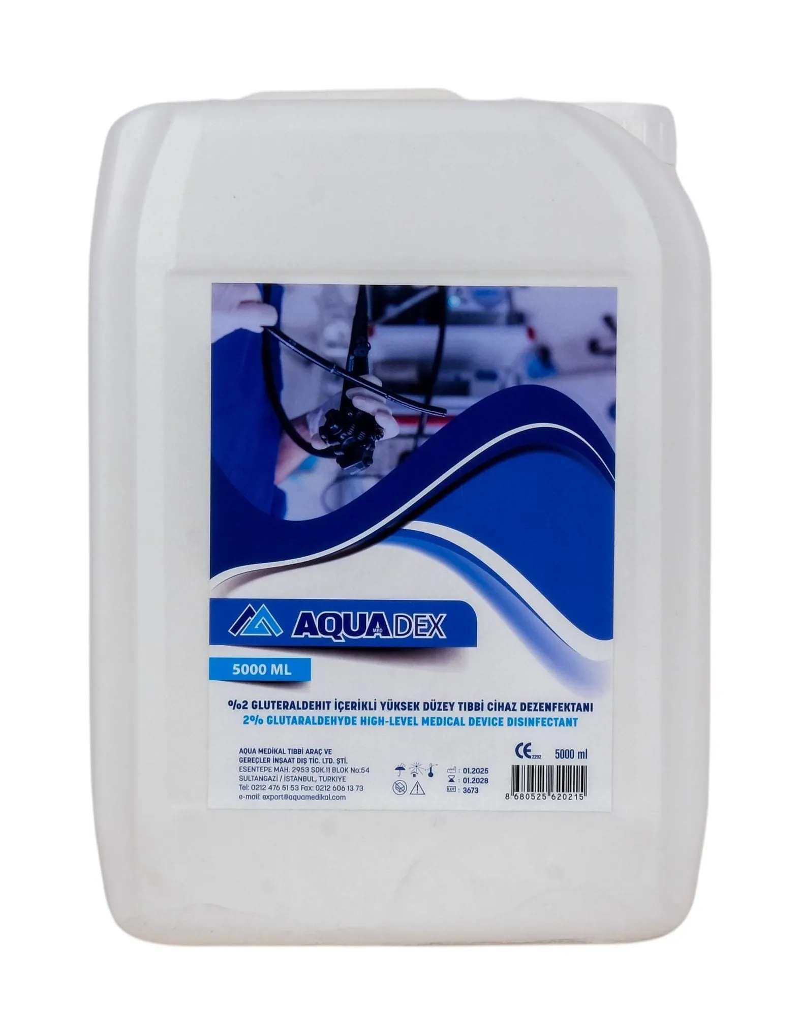 AQUA Dex %2 Glutaraldehit Cihaz Dezenfektanı 5000 ml