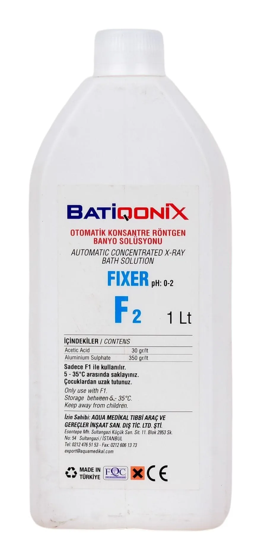 Röntgen Fiksaj Solüsyonu 1000 ml