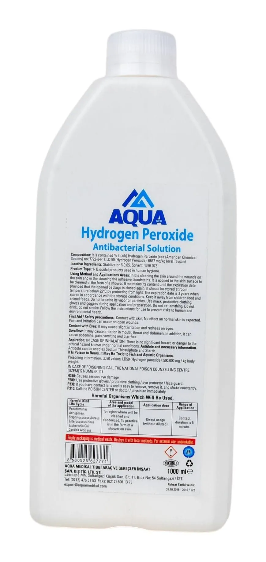 Oksijenli Su 1000 ml