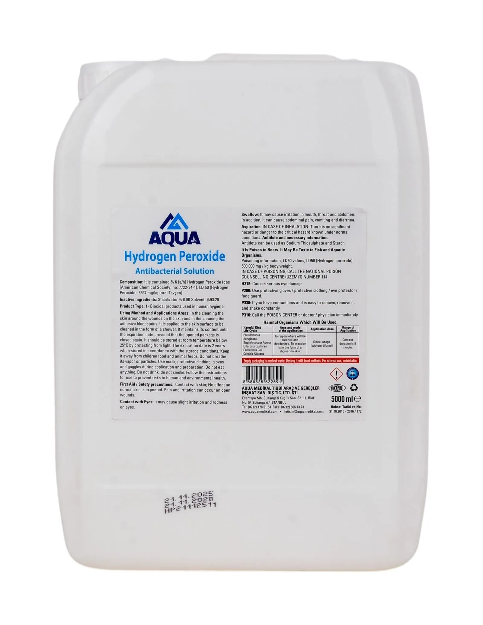 Oksijenli Su 5000 ml